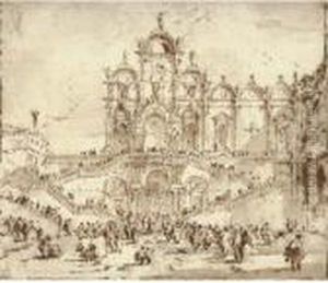 The Scuola Di San Marco, Venice,
With The Temporary Platformerected For The Benediction Of Pope Pius Vi
On 19 May 1782 by Francesco Guardi