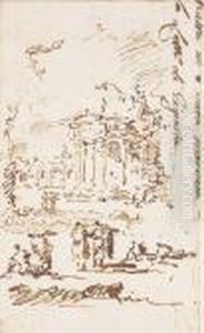 Des Figures Avec Un Palais Dans Le Fond Des Figures Avec Un Palais Dans Le Fond