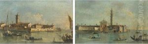 View Of The Island Of San Michele Near Murano, Venice by Francesco Guardi