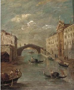 The Rio Dei Mendicanti, Venice by Francesco Guardi