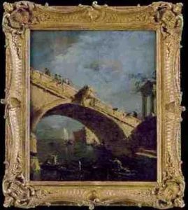 Capriccio Veneziano Con Ponte E Rudere Di Architrave by Francesco Guardi