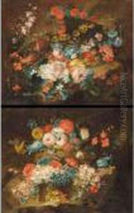 Still Lifes With Various Flowersin Landscapes Still Lifes With Various Flowersin Landscapes