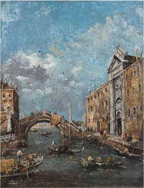 Venice, A Capriccio View Of A Canal - view 1
