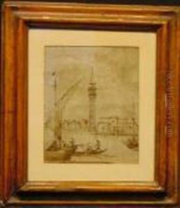 Venetiancanal Scene by Francesco Guardi
