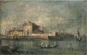 The Isola Della Beata Vergine Del Rosario, Venice by Francesco Guardi