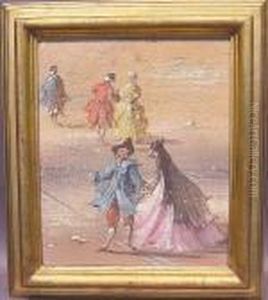 Courting Couples by Francesco Guardi