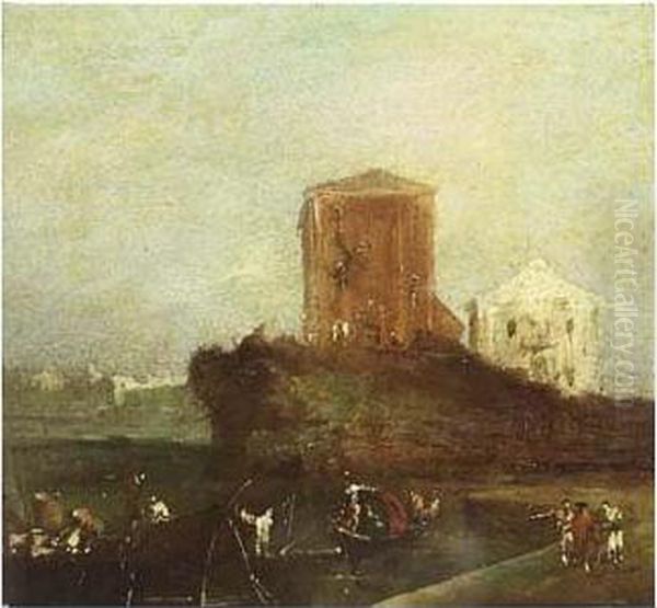 A View On A Quay With A Tower Beyond - view 1