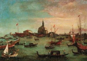 The Bucintoro At San Nicol Del Lido, Venice by Francesco Guardi