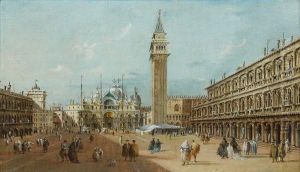< La Place Saint-marc >. by Giacomo Guardi
