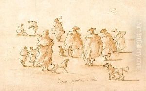 A Study Of Figures And Dogs