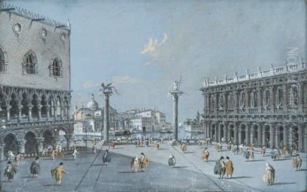 Vue De La Place Saint Marc Et Vue De La Piazetta, Venise - view 1