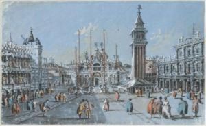 Vue De La Place Saint Marc, Venise by Giacomo Guardi