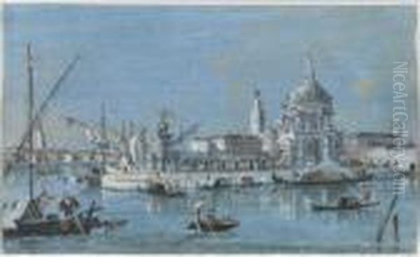 Vue De Santa Maria Della Salute Et De La Dogana Da Mar - view 1