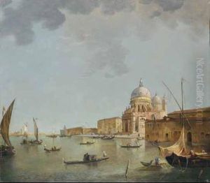 Venezia, Canal Grande Con La Chiesa Della Salute E 
Punta Della Dogana