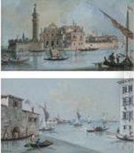 View Of The Isle Of San Spirito
And View Of The Chandler's At Sangerolamo, Venice: A Pair by Giacomo Guardi