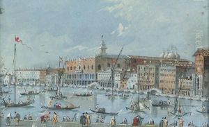 Veduta Della Riva Degli Schiavoni by Giacomo Guardi