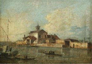 Sold By Order Of The Trustees Of The 2nd Baron Hesketh's Will Trust
A View Of The Venetian Lagoon With The Island Of San Jacopo Di Paludo by Giacomo Guardi