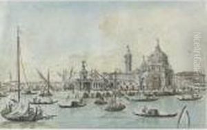 Property From An American Museum
View Of Santa Maria Della Salute And The Dogana, Venice by Giacomo Guardi