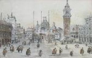 Piazza San Marco by Giacomo Guardi