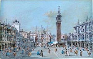 The Piazza San Marco by Giacomo Guardi