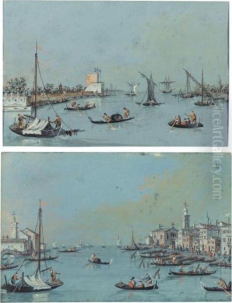 Two Views Of The Venetian Lagoon - view 1
