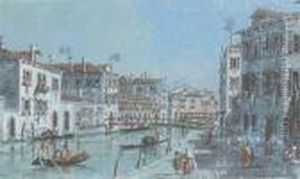 Une Vue D'un Canal A Venise