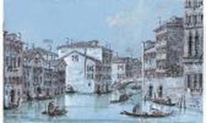 View Of The Canal By Ca'foscari, Venice by Giacomo Guardi