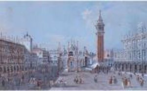 View Of The Piazza San Marco, Venice by Giacomo Guardi