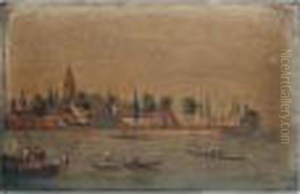 Venice, A View Of The Isola San Francesco Del Deserto - view 1