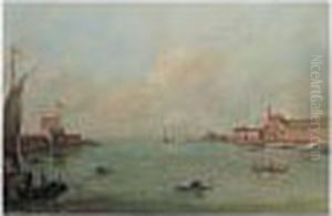 Venice, A View Of The Porto Di
Lido With The Forte Di Sant'andrea And The Church Of San Niccolo by Giacomo Guardi