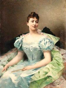 Portrait of a woman by Aime-Nicolas Morot