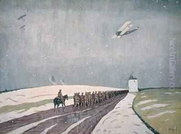 Canadians in the Snow 1918 - view 1
