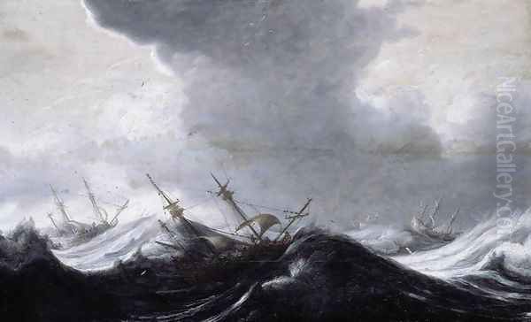 Dutch Shipping in Heavy Seas - view 1
