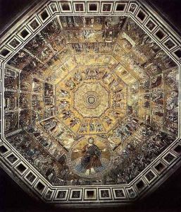 Mosaic on the vault by Coppo Di Marcovaldo