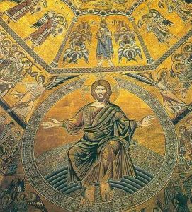 Mosaic on the vault (detail) by Coppo Di Marcovaldo