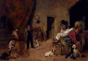 Circus Performers At Rest by Vicente March y Marco