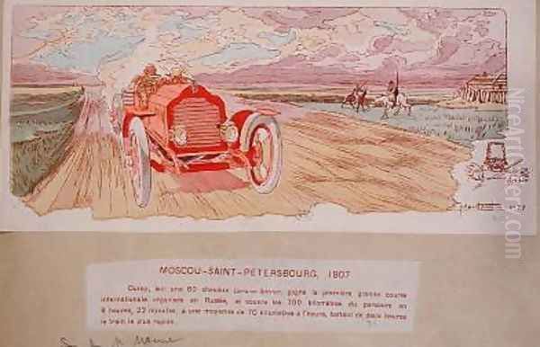 Arthur Duray in his Lorraine-Dietrich winning the Moscow-St Petersburg rally in 1907 1910 - view 1