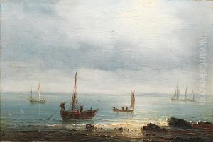 Fishing Vessels Approaching The Shore