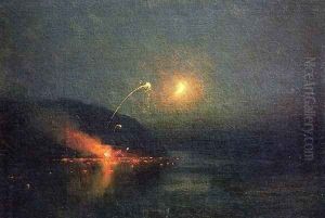 Fireworks across the Potomac by James Henry Moser