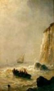 Barques Pres Des Cotes Rocheuses