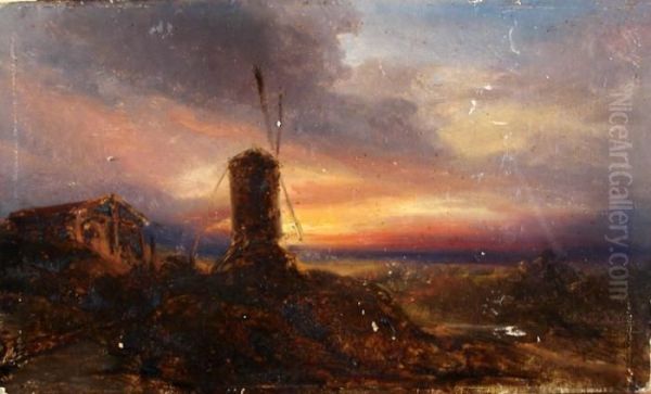 Coucher De Soleil Au Moulin - view 1
