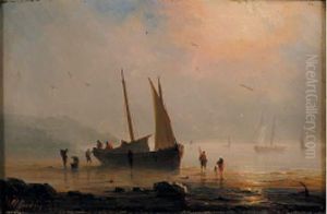 Barque De Peche Sur La Greve
