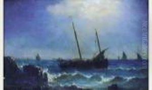Bateau De Pecheurs by Herminie Gudin