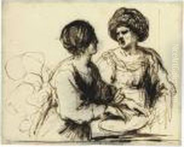 Two Female Figures - view 1