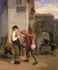 Lending a Bite by William Mulready