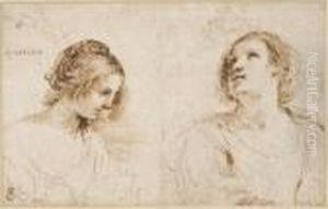Deux Etudes De Femmes En Buste
