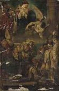 Saint William Of Aquitaine Receiving The Cowl Saint William Of Aquitaine Receiving The Cowl