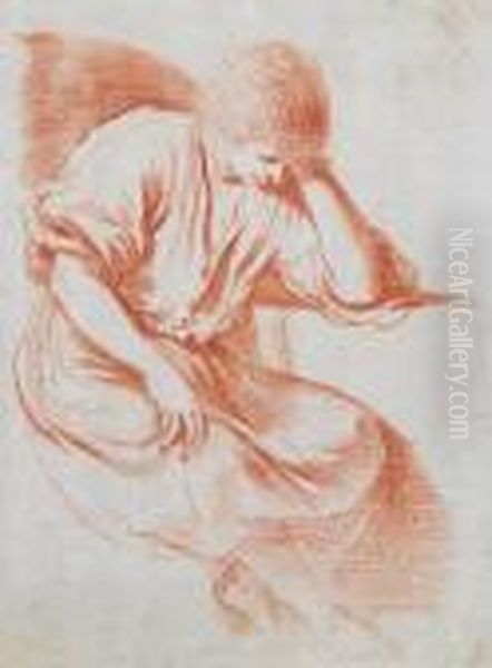 Study Of A Pensive Man - view 1