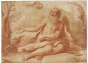 St Paul The Hermit by Giovanni Francesco Barbieri