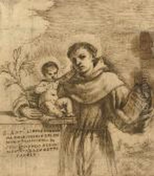 Saint Anthony Of Padua With The Christ Child - view 1